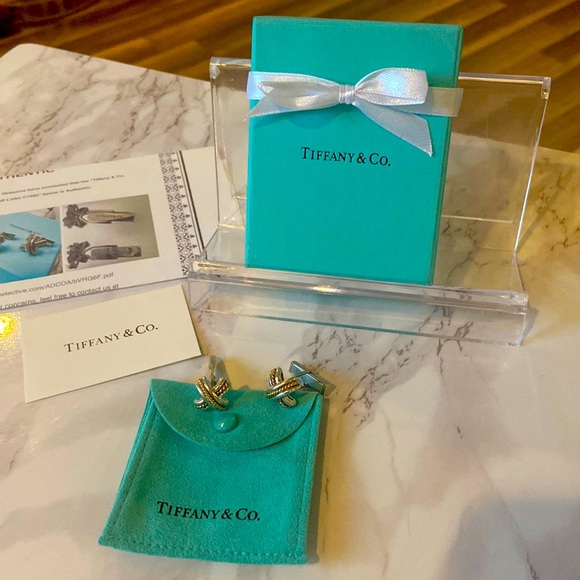 Tiffany & Co. Other - TIFFANY & Co. Silver & Gold Cufflinks WITH COA